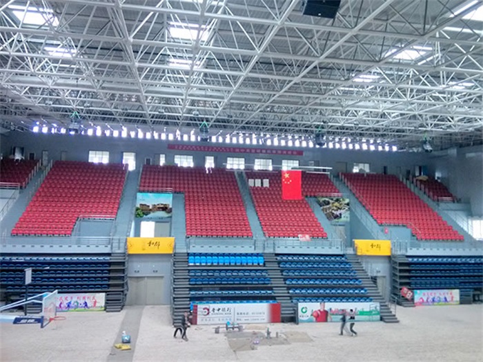 富德电厂体育馆网架加工